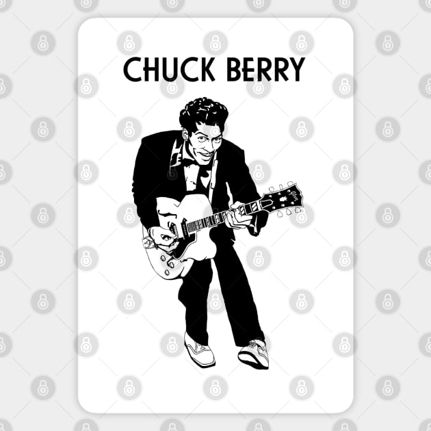 Chuck Berry with Guitar Magnet by TheMusicFav